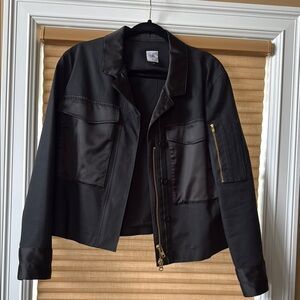 CAbi Black Utility Jacket with Modern Design